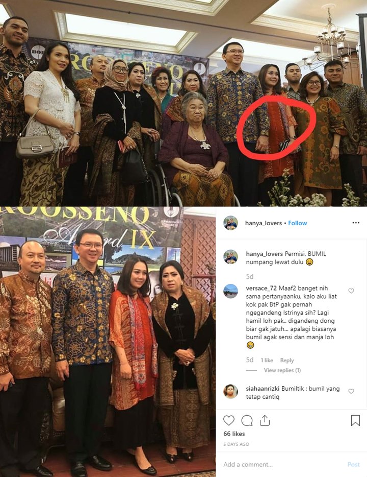 Puput Istri Ahok Hamil