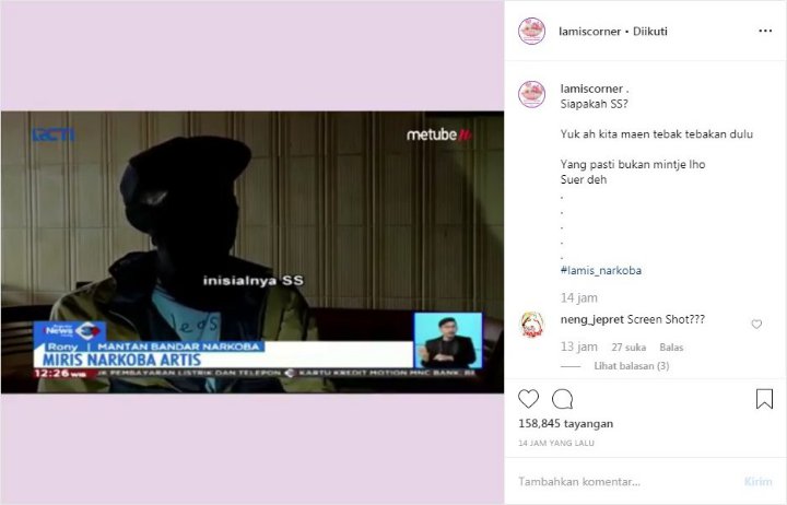 Mantan Bandar Sebut Artis SS Bakal Susul Nunung Ditangkap Karena Narkoba, Netter Kocak Tebak Nama