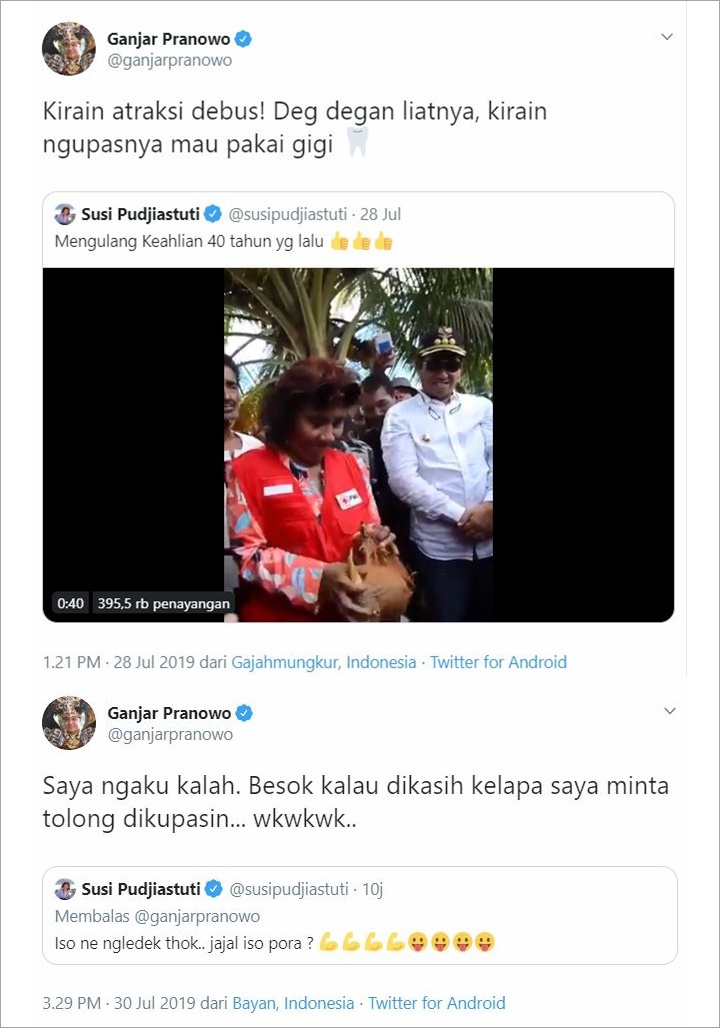 Susi dan Ganjar