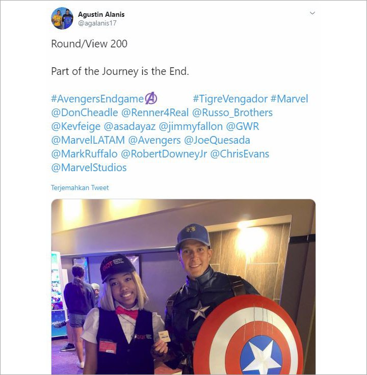 Pria Ini Pecahkan Rekor Tonton \'Avengers: Endgame\' 200 Kali