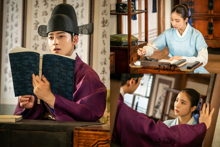 Cha Eunwoo Curi-Curi Pandang ke Shin Se Kyung di Foto Adegan \'Rookie Historian Goo Hae Ryung\'