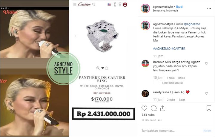 Cincin Agnez Mo