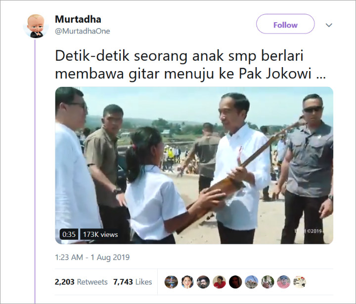 Viral Anak SMP Nekat \'Terjang\' Paspampres Demi Beri Gitar ke Jokowi