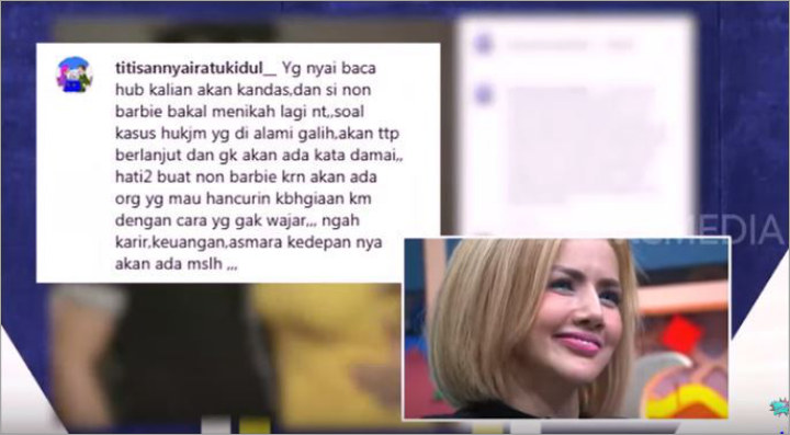 Reaksi Barbie Kumalasari