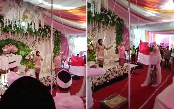 Viral Pasangan Pengantin Upacara Bendera Sebelum Nikah, Netter Ngakak Tapi Puji Habis-Habisan