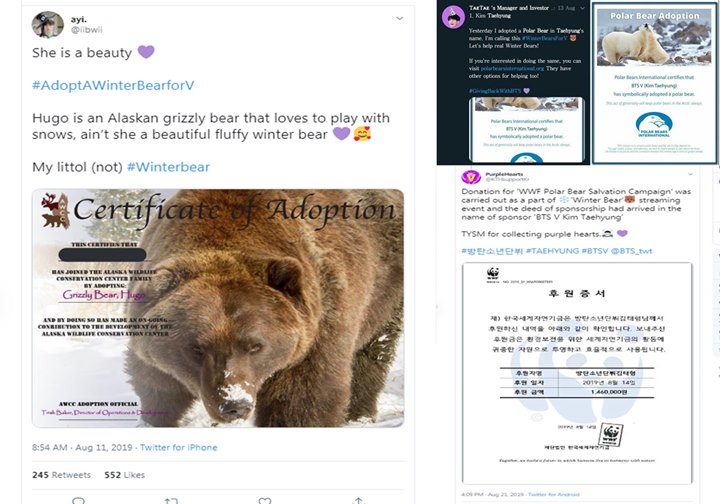 Lagu Solo Ciptaan V BTS \'Winter Bear\' Inspirasi Fans Untuk Adopsi Dan Selamatkan Banyak Beruang