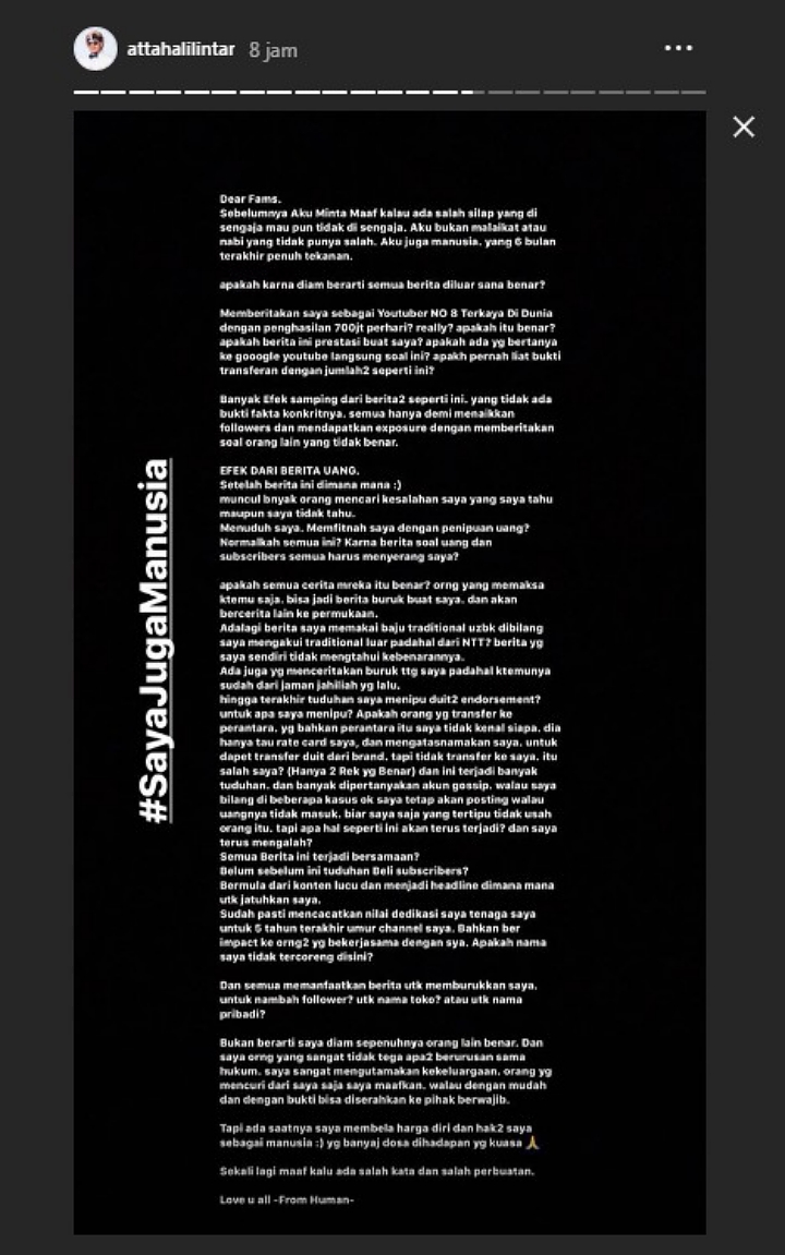 Atta Halilintar Alami Kerugian Mengerikan