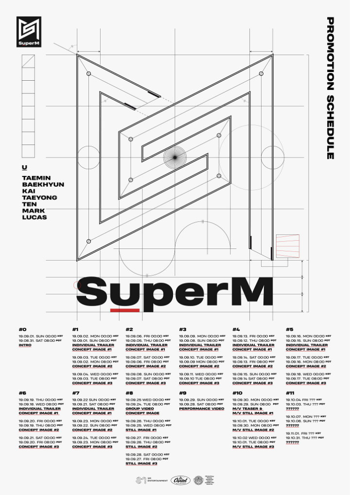 Super M Ungkap Tanggal Debut Dan Rincian Jadwal Perilisan Teaser