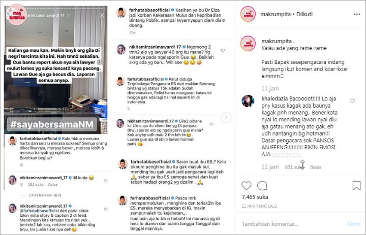 Perang Nikita Mirzani dan Farhat Abbas