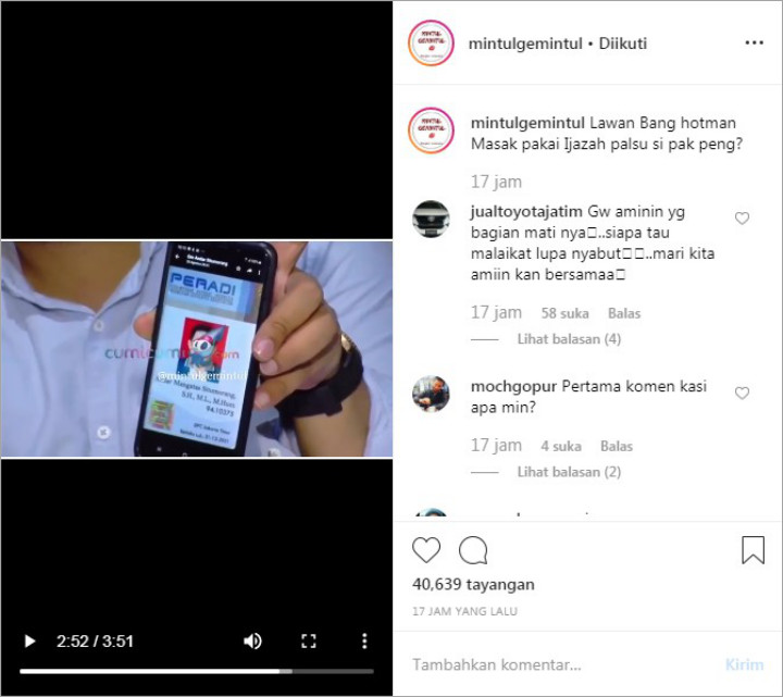 Ijazah Palsu Andar Situmorang