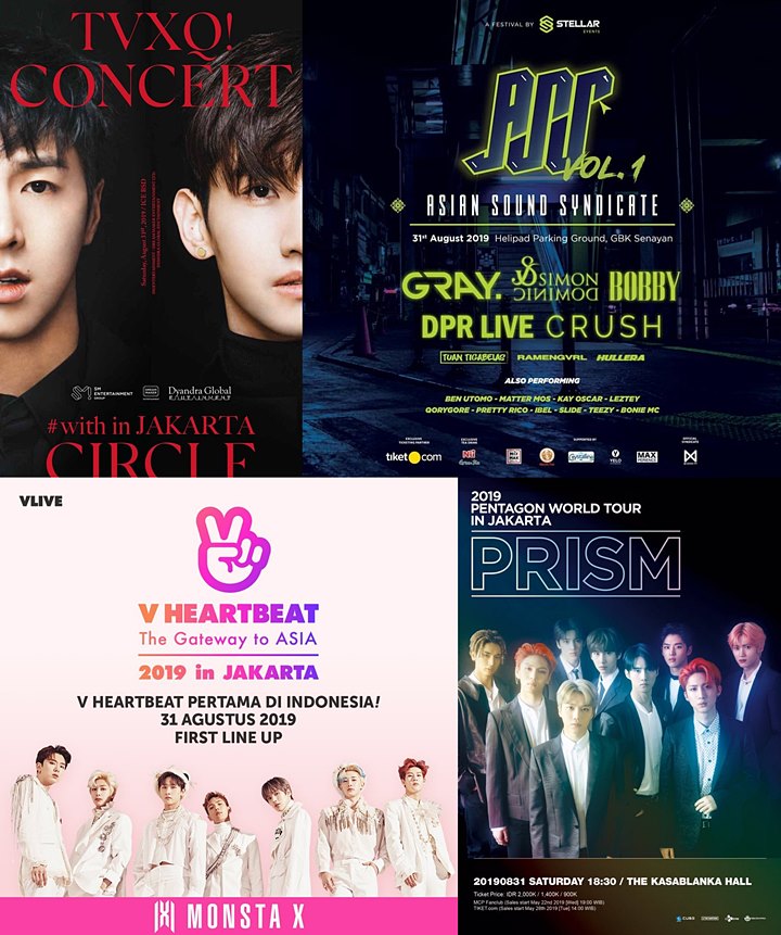 Tak Hanya TVXQ, 3 Konser K-Pop Ini Ternyata Juga Digelar Pada Hari yang Sama di Jakarta