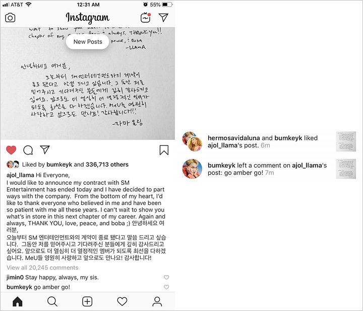 Amber Justru Didukung Luna f(x) dan Key SHINee Usai Pilih Hengkang dari SM