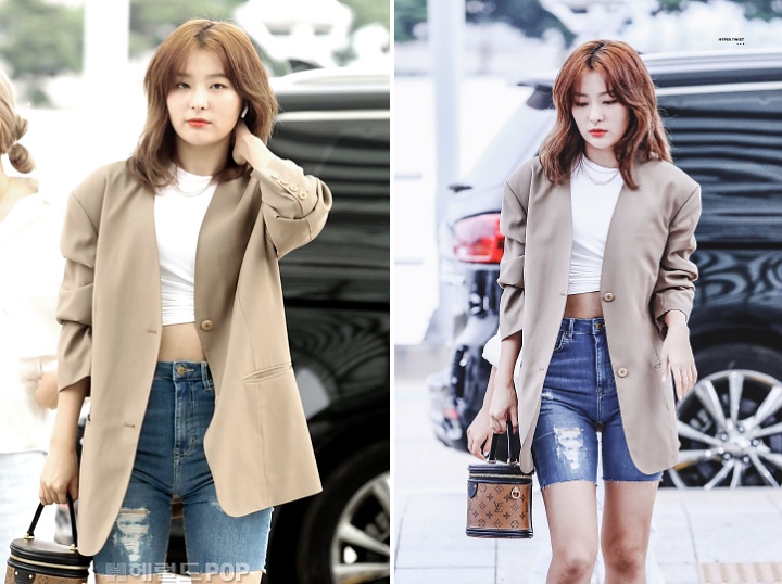 Dandanan Unik Seulgi Red Velvet Saat Berangkat ke Indonesia Tuai Decak Kagum