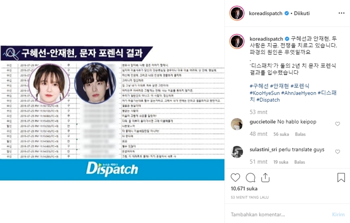 Dispatch Rilis Chat Mengejutkan