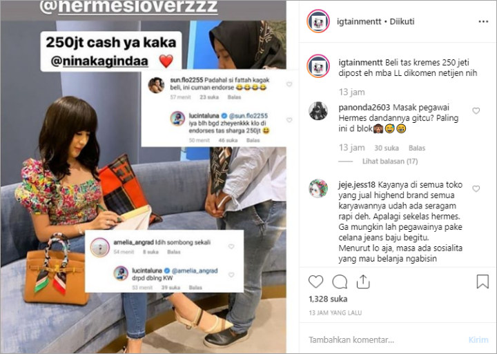 Lucinta Luna Beli Tas Mahal