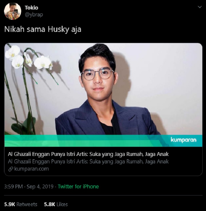 Tanggapan Reza Arap Terkait Kriteria Istri Idaman Al Ghazali
