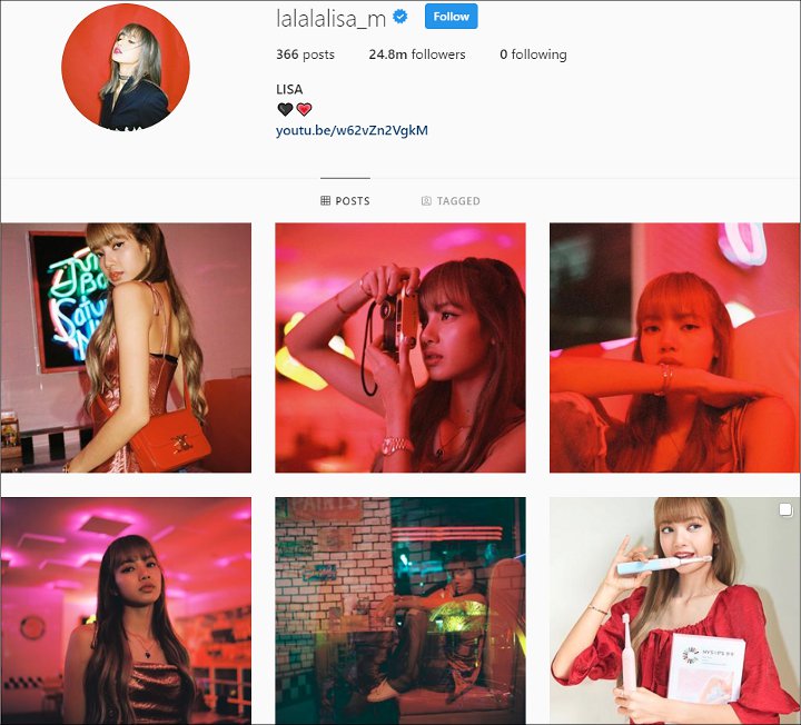  Lisa BLACKPINK \'Teror\' Fans Dengan Feeds Instagram Bernuansa Merah