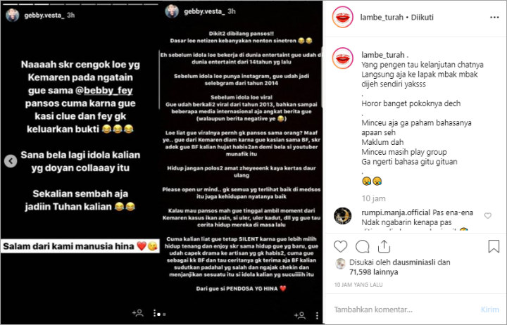 InstaStory Gebby Vesta
