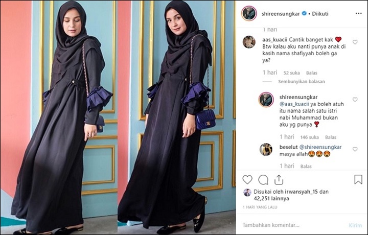Shireen Ungkap Asal-Usul Nama Putri Ketiga