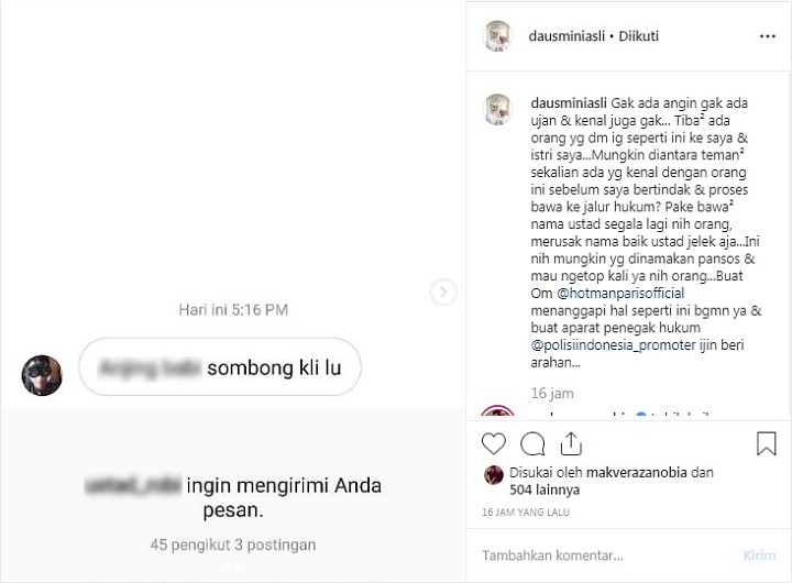 Daus Mini \'Lapor\' Ke Hotman Paris Hutapea Usai Dihina Pakai Kata Kasar di Media Sosial