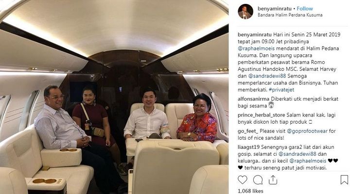 Jet Pribadi Putra Sandra Dewi