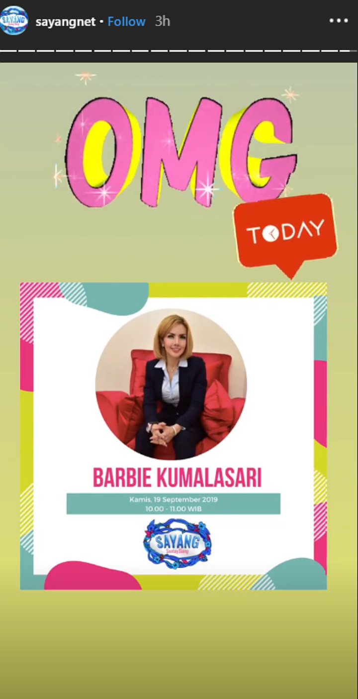 Perdana Tampil Di NET TV, Barbie Kumalasari Bakal Jadi Bintang Tamu Program Acara ‘Sayang’