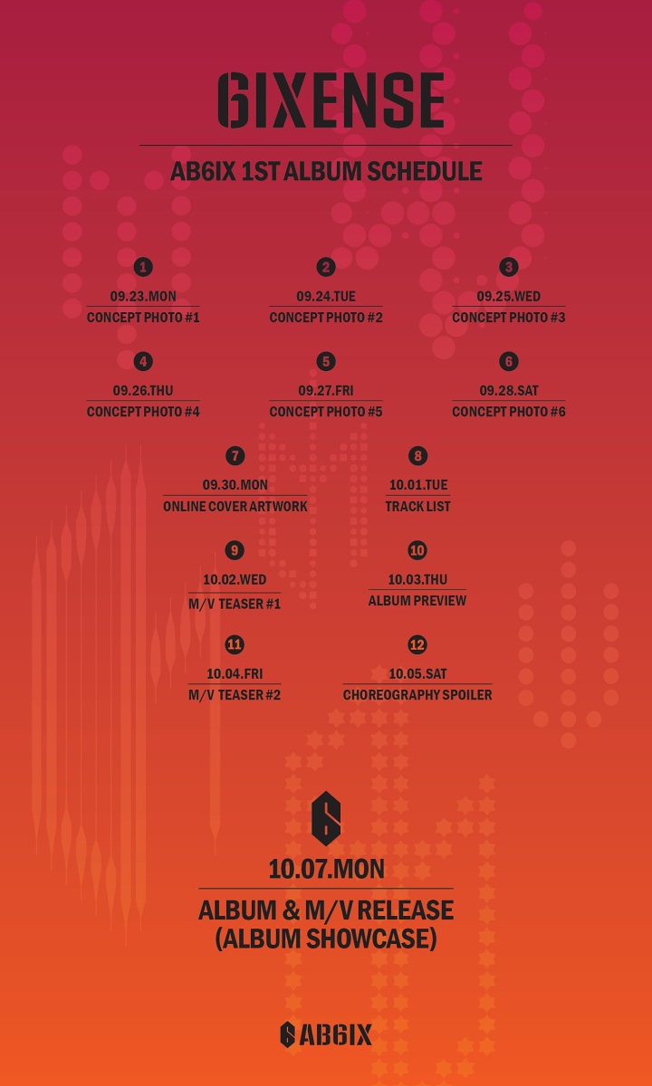 AB6IX Makin Buat Fans Antusias Dengan Rilis Rangkaian Jadwal Untuk Comeback \'6IXENSE\'