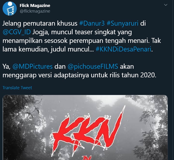 \'KKN Di Desa Penari\' Dibuat Film