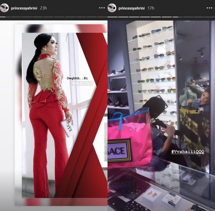 Syahrini Shopping di Milan