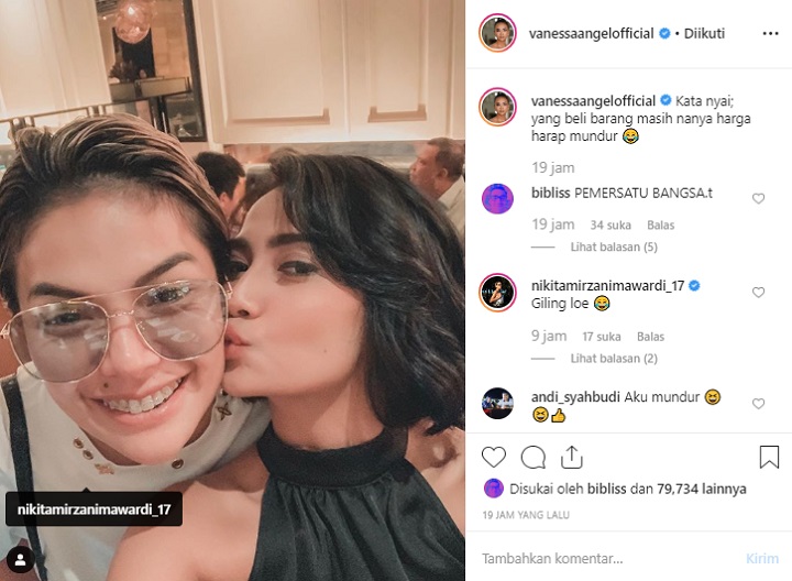 Nasihat Nikita Mirzani Untuk Vanessa Angel yang Bikin Netizen Mundur