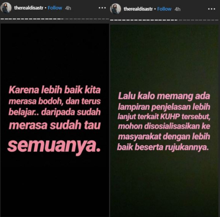 Jawaban Dian Sastro Soal Dianggap Bodoh oleh Menteri Hukum dan HAM