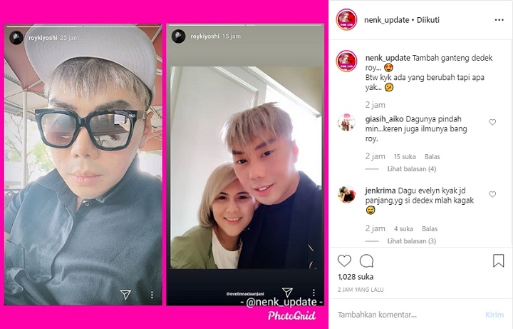 Roy dan Evelin Nada Anjani Disebut Punya Dagu Tertukar