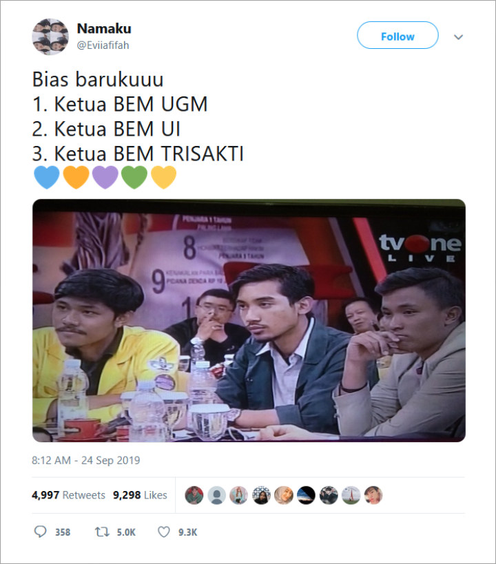 Demo Mahasiswa Berakhir, Warganet Justru Salfok ke 3 Ketua BEM Ini