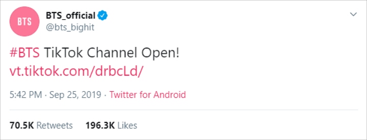 BTS Kejutkan Fans dengan Bikin Akun TikTok, Intip Dua Video Postingannya