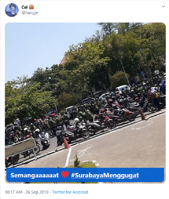 Aksi Siap Digelar, Peserta #SurabayaMenggugat Mulai ke Titik Kumpul