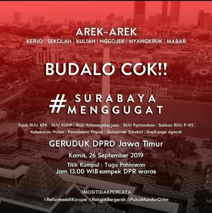 Ajakan Anak SMK Ikuti #SurabayaMenggugat