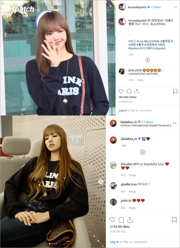 Lisa Black Pink di bandara