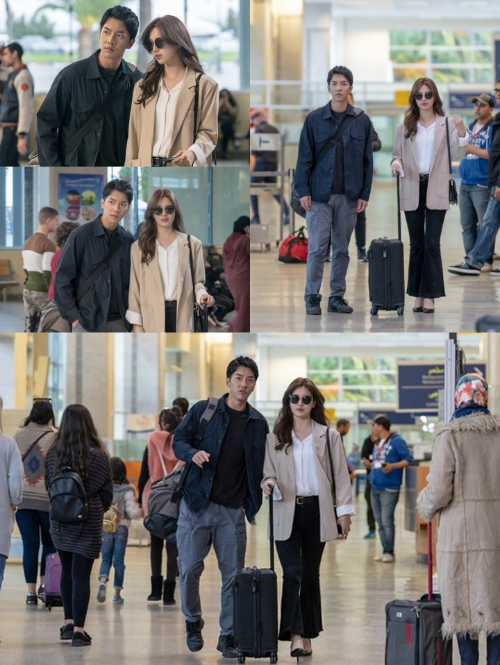 Foto Keren Suzy dan Lee Seung Gi Saat Jalan Bareng di \'Vagabond\'