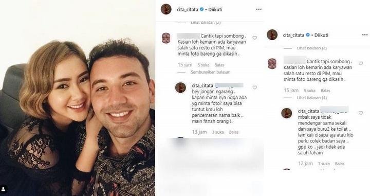 Cita Citata Ngamuk Dicap Artis Sombong