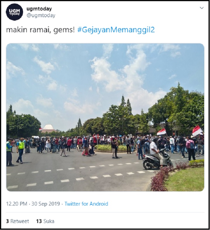 Massa #GejayanMemanggil2 Mulai Berkumpul, Singgung \'Rezim Pinokio\'