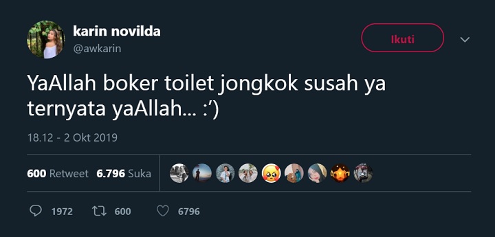 Awkarin Soal Toilet Jongkok