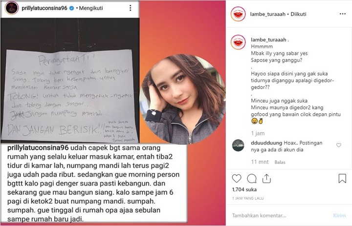 Prilly Latuconsina Ngamuk