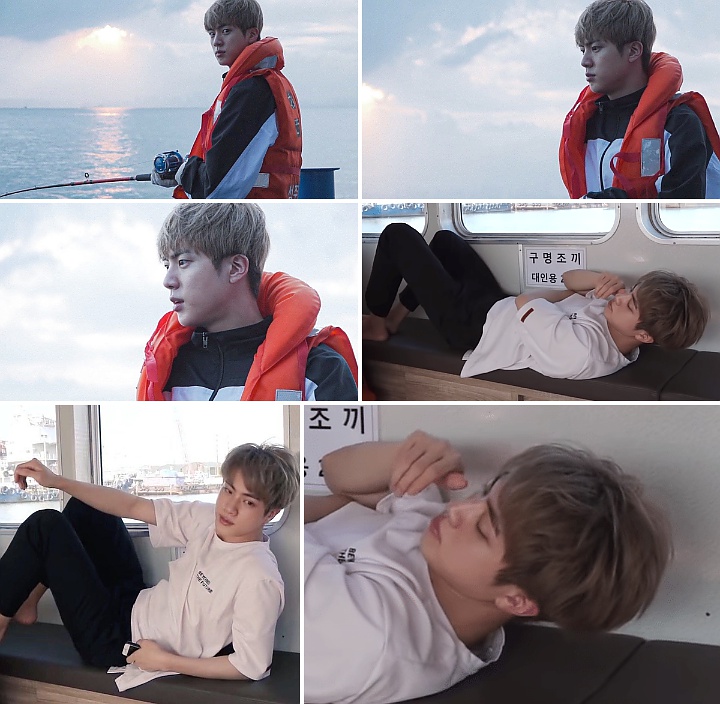 Jin BTS Rilis Vlog Mancing Bareng Suga, Wajah Tanpa Make Up Kejutkan Netizen