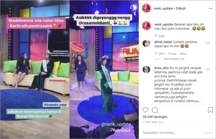 Bakal Ikuti Kontes Kecantikan, Rosa Meldianti Peragakan Cara Jalan Ala Ratu Ular