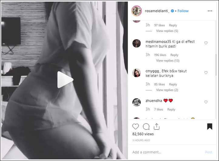 Meldi Pamer Goyang Pantat Biar Makin Kurus, Netizen Julid Singgung Burik
