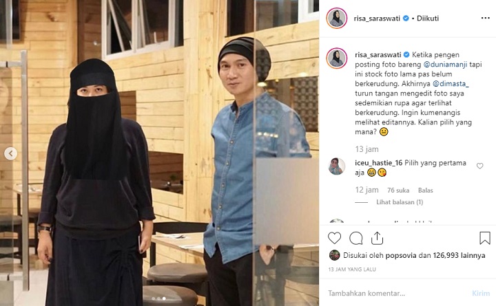 Foto Risa Sebelum Berhijab