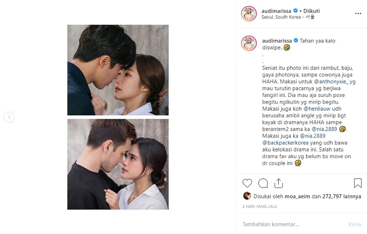 Audi Marissa dan Anthony Xie Pose Pertama