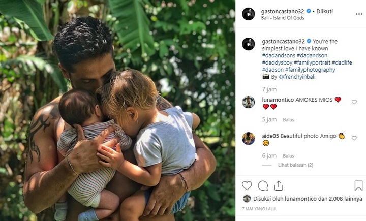 Gaston Castano Eks Suami Julia Perez Gendong Anak Kedua