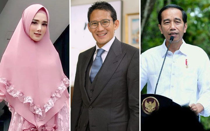 Mulan Jameela Abadikan Momen Sandiaga Uno Beri Ucapan Selamat Ke Jokowi Di Acara Pelantikan