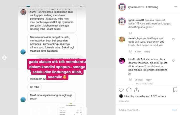 InstaStory Ria Ricis
